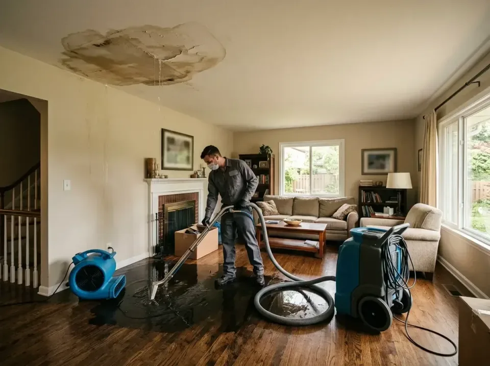 attic-pipe-burst-ceiling-drip-008 — frequently asked questions, Water Damage Restoration & Carpet Care in Cottage Grove, OR